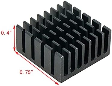 Alüminyum Soğutucu Soğutma Fin için Ahududu Pi Mcredy 20mm x 20mm x 10mm IC Cips Soğutma Paketi 10