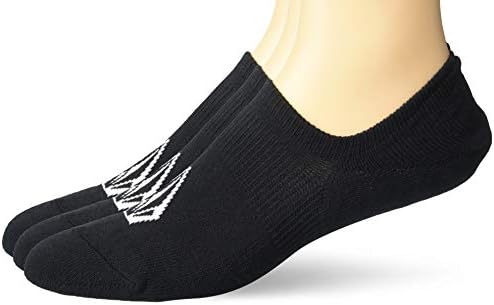 Volcom mens No Show Taş Çorap 3'lü paket