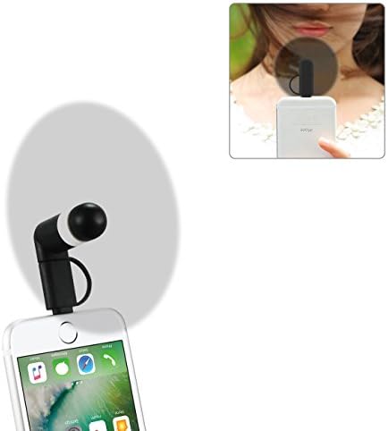 Siyah renkte iPhone / İpad ve Android için Reiko Mini Fan 2'si 1 arada