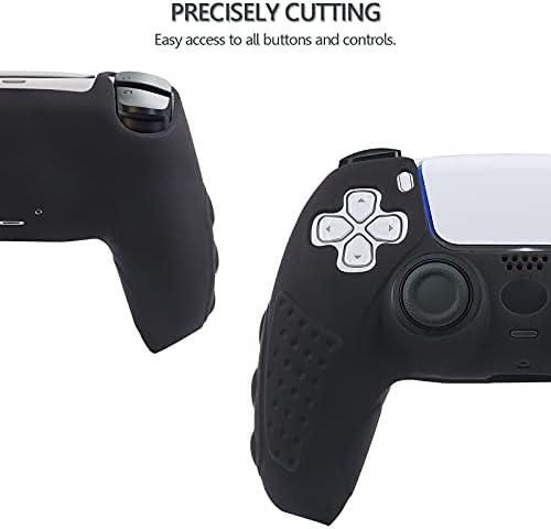 Denetleyici Cilt için PS5 DOBEWİNGDELOU Denetleyici Kapağı Playstation 5 Kablosuz Denetleyici Kaymaz Silikon Koruyucu Kılıf Kurulumu