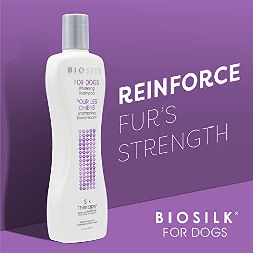 Köpekler için BioSilk İpek Terapi Beyazlatma Köpek Şampuanı Köpekler Bakım Malzemeleri, Köpek Beyazlatma Şampuanı, Köpekler için