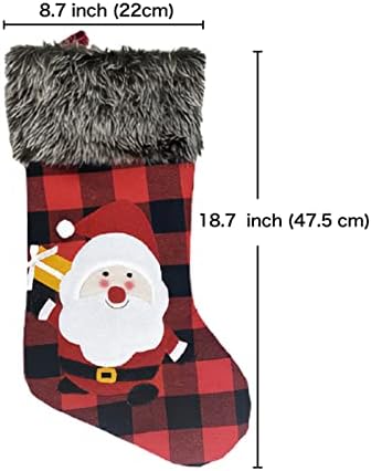 Dalıbaı Büyük Noel Kafes Stocking Hediye Çanta Noel Ağacı Kolye Mutlu Yeni Yıl Noel Çorap Windows Odası Ev Süslemeleri(Renk: