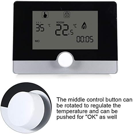 Tgoon programlanabilir termostat, elektrikli ısıtma termostatı dijital plastik LCD ekran kablosuz akıllı termostat için okul