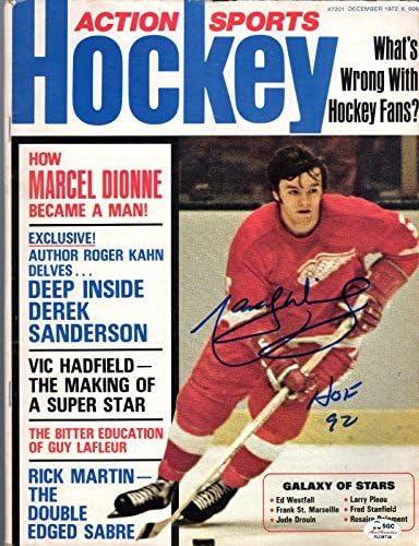 Marcel Dionne İmzalı Aralık 1972 Aksiyon Sporları Hokey Dergisi SGC