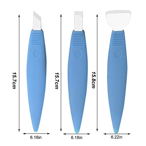 Pedikür Bıçak Seti, 3 Pcs Pedikür Bıçak için Ayak Batık Ayak Tırnak Düzeltme Pense Makası Temizleme Araçları için Tırnak Mısır