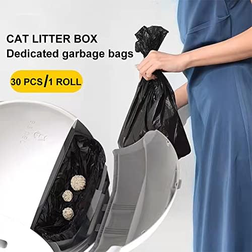 ELS PET 2 Paketleri Değiştirilen atık torbaları, Taşınabilir Kedi Kumu Atık Kapları Çanta için kedi kum kabı, 60 Pcs