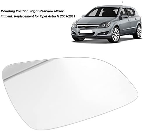 Aramox Çifti Araba Yan Kapı dikiz aynası lens camı Dış Yan Görünüm Ayna Cam Iyi Yansıtma Değiştirme ıçin Opel Astra H 2009-2011