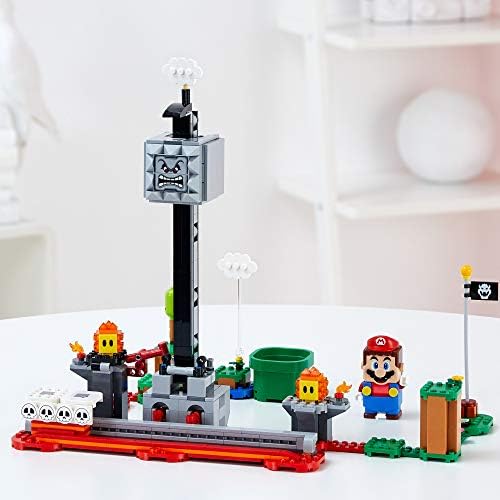 LEGO Super Mario Thwomp Drop Genişletme Seti 71376 Yapı Seti; Yaratıcı Çocuklar için Süper Mario Başlangıç Kursuna Yeni Seviyeler