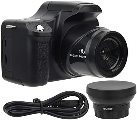 18X Zoom HD SLR Kamera, 24MP Uzun Odak Uzaklığı Taşınabilir dijital Kamera, 3.0 in LCD Ekran USB Bağlantı Noktası Şarj Aile Toplantıları