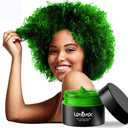 UrbanX Yıkanabilir Saç Boyama Balmumu Malzeme Unisex Renk Boya Şekillendirici Krem Doğal Saç Pomad Geçici Parti Cosplay Doğal