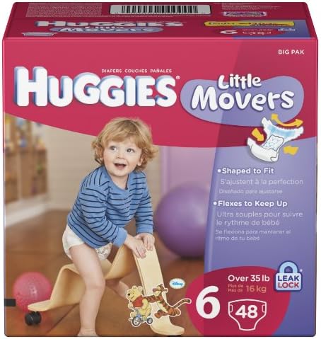 Huggies Little Movers Çocuk Bezi, 6 Numara, 48 Numara