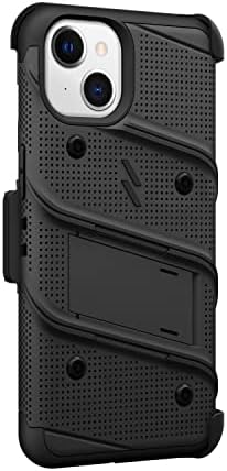 Kickstand ve Kordon ile iPhone 13 Mini için ZİZO Bolt Kılıfı-Siyah