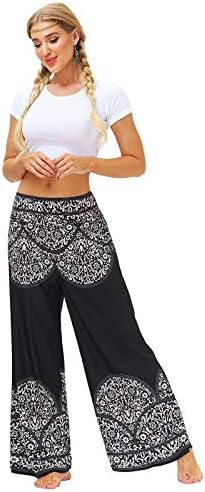 Kadınlar için harem Yoga Pantolon Patchwork Boho Hippi Bohemian Aladdin Eşofman Altı Geniş Bacak Harem Pantolon