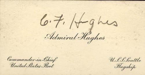 Amiral Charles F. Hughes-Kartvizit İmzalandı