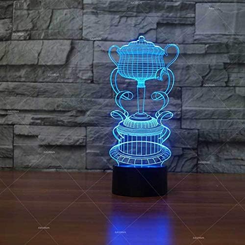 ZTFay masa lambası 3D nightlight USB şarj dokunmatik masa masa lambaları 7 renk değiştirme ışıkları akrilik Illusion masa lambası