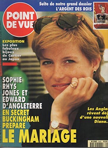 1995 Fransız Dedikodu Dergisi: Point De Vue Images Du Monde-Sophie Rhys Jones et Edward D'ANGLETERRE En Secret Buckingham Prepare