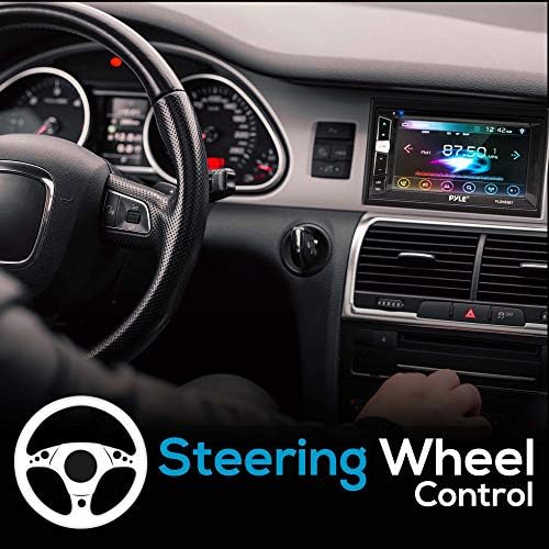 Pyle Çift Din DVD Araba Stereo Çalar Bluetooth ın-Dash Araba Stereo Dokunmatik Ekran Alıcısı w / USB / SD, MP3, CD Çalar, AM