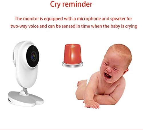 Bebek Monitörleri 1080 P 4.3 Bölünmüş Ekran Video Kamera ve Ses ile, Oda Sıcaklığı, İki Yönlü Konuşma, 8 Ninniler ve Yüksek Kapasiteli