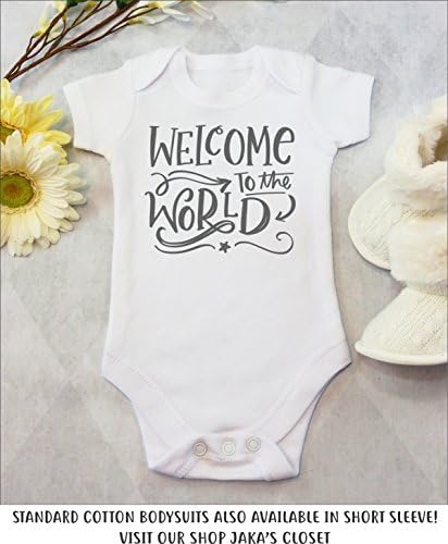 Dünyaya Hoş Geldiniz-Doğum Duyurusu Coming Home Outfit (Uzun Kollu Pamuklu Bodysuit)