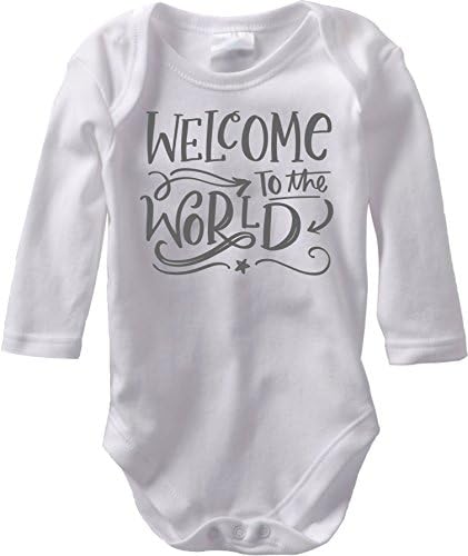 Dünyaya Hoş Geldiniz-Doğum Duyurusu Coming Home Outfit (Uzun Kollu Pamuklu Bodysuit)