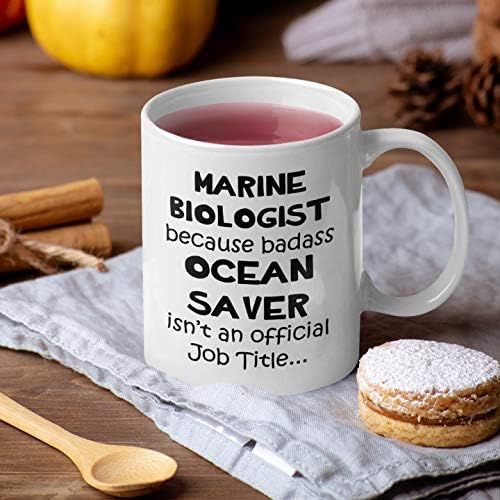 Hediyeler için Deniz Biyoloğu Kupalar Kahve Çay Bardağı-Deniz Yaşamı Biyoloji Komik Sevimli Gag - Çünkü Badass Okyanus Tasarrufu-Lisansüstü