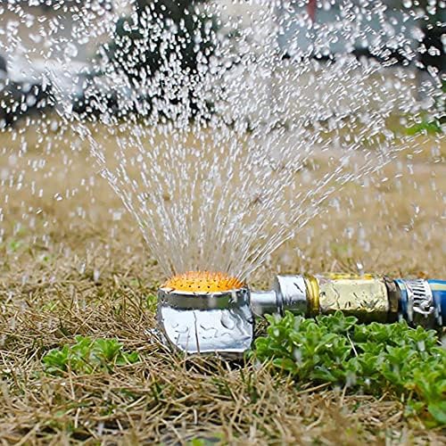 Yard için 2 Paket Çim Sprinkler, Metal Nokta Yağmurlama Nazik Su Akışı ile 360 Derece Kare Daire Desen Bahçe Yağmurlama, küçük