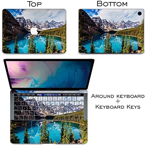 Cavka Vinil Çıkartması Cilt Değiştirme için MacBook Pro 16 M1 Pro 14 Max Hava 13 2020 Retina 2015 Mac 11 Mac 12 Güzel Baskı Mavi