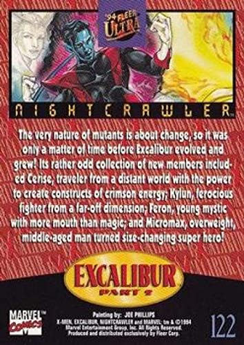 1994 Ultra X-Men NonSport 122 Nightcrawler Resmi Marvel Standart Boyutlu Ticaret Kartı
