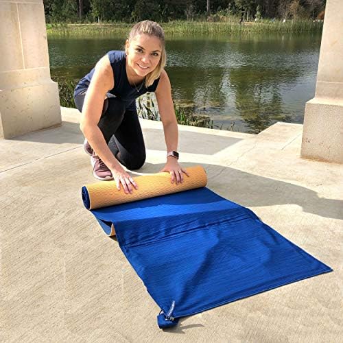 Om-Yoga Aksesuarlarınızı Taşıyın - Tüm Mat Koruması için Tam Fermuarlı Yoga Mat Çantası (4 Boyut), Premium TPE Egzersiz Matı