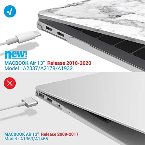 IBENZER Yeni 2021 MacBook Air 13 inç Kılıf M1 A2337 A2179 A1932, sert Kabuk Durumda ve Klavye Kapak ve Ekran Filmi için Apple