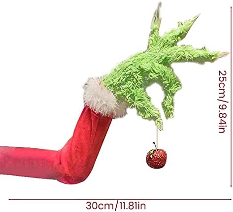 Noel Peluş Kol / Bacak Süs Noel Hırsız Çaldı Kürklü Yeşil Kol Noel Elf Vücut Çaldı Noel Çuval Bezi Dolması Bacaklar Elf Noel
