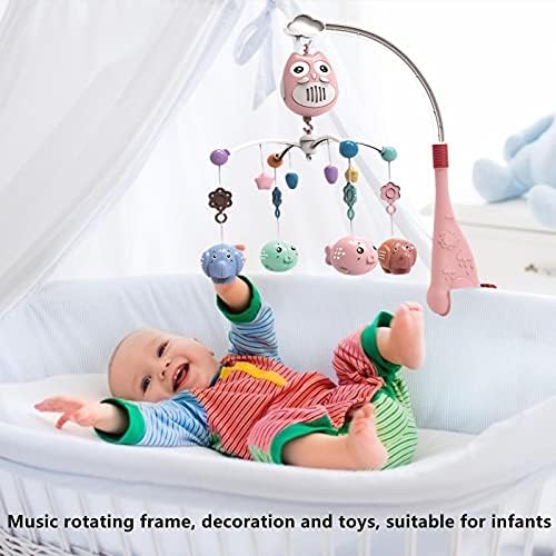 Asılı Dönen Oyuncaklar ile bebek Müzikal Beşik Mobil, Yenidoğan Erkek ve Kız için Bebek Yatağı Dekorasyon