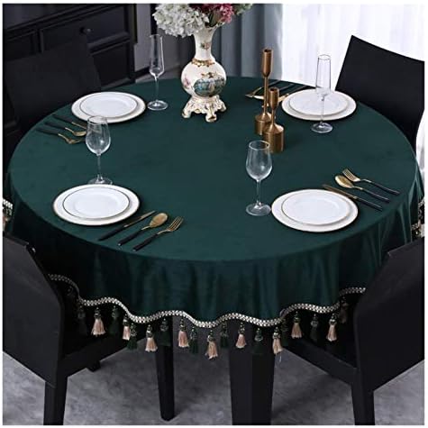 Masa Örtüsü Yuvarlak Masa Örtüsü, Saf Renk Modern Minimalist Sehpa Masa Örtüsü Masa Örtüsü Oturma Odası Mutfak Dekorasyon Dayanıklı
