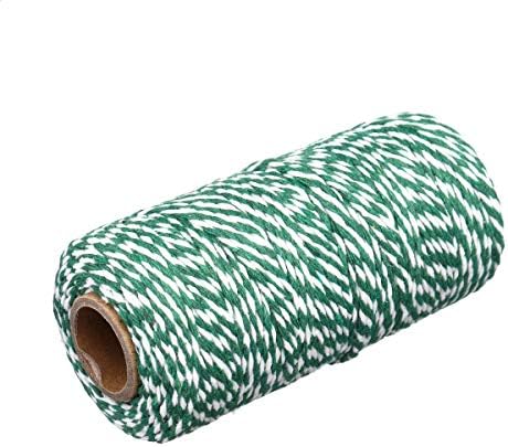 Kumaşlar, Lifler ve Tekstil - 2mm 100 m Halat Bicolor Pamuk Bükülmüş Kordon El Zanaat Dize DIY Dikiş Kumaş Kaynağı - FriccoBB