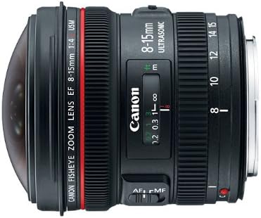 Canon EF 8-15mm f/4L balıkgözü USM Ultra geniş Zoom Lens Canon EOS SLR kameralar için
