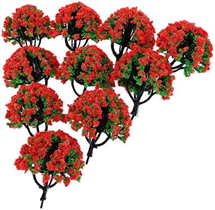 Almencla 60 Adet Modeli Çiçek Ağaçları Model Tren Manzara Minyatür Peyzaj Düzeni Sahne