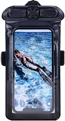 Vaxson Telefon Kılıfı Siyah, Motorola Moto G7 Oynamak ile Uyumlu Su Geçirmez Kılıfı Kuru Çanta [Değil Ekran Koruyucu Film ]