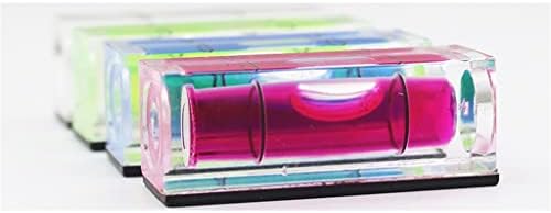 WJCCY 10 * 10 * 29mm Manyetik Kare su terazisi Kabarcık 4 Renk Derece İşareti Yüzey Ölçme Aracı (Renk: Gösterildiği Gibi, Boyutu: