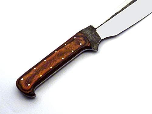 Skokıe Bıçaklar Özel El Yapımı Yüksek Kaliteli Karbon Çelik av bıçağı Kolu Burl Ahşap Mükemmel Kavrama Ultra Sharpe Kenar
