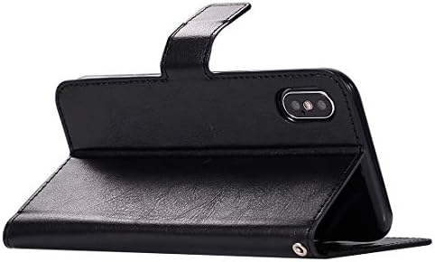 GUOSHU Cep telefonu kılıfı Çanta deri cüzdan Standı iphone için kılıf X / XS Çılgın At Doku Yatay Çevir Deri Kılıf Tutucu ve