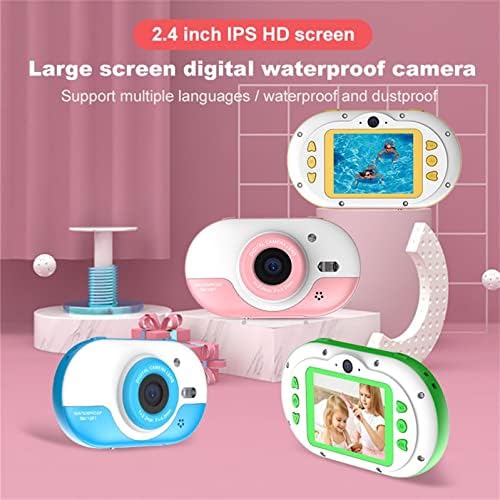 YUUAND Su Geçirmez Çocuk Hediye 2.4 İnç Kamera Dijital Kamera Ön Arka Çift 24mp Mini Taşınabilir Kompakt Kamera