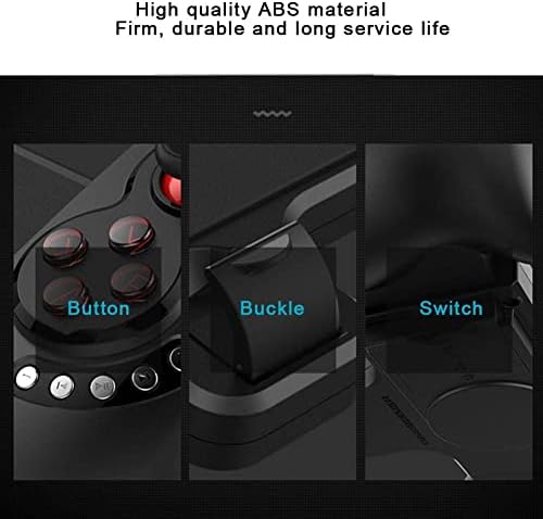 Mobil Oyun Denetleyicisi, ABS Esnek kablosuz Bluetooth Oyun Kolu Ateş Amacı Tetik Gamepad Kavrama Cep Telefonu Tablet PC için