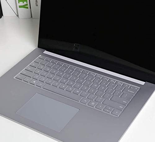 VFENG Temizle Klavye Kapak için 2021 + Microsoft Surface Laptop 4 ve 2019/2020 + Microsoft Surface Laptop 3 13.5 ve 15, yumuşak-Dokunmatik