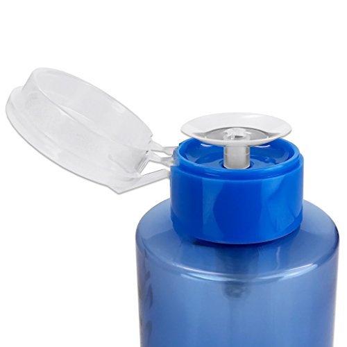 PANA Markası 10oz.MAVİ Renk (Miktar: 1 Adet) Alkol Etiketli Sıvı Pompa Dispenseri Boş Şişeyi Aşağı İtin