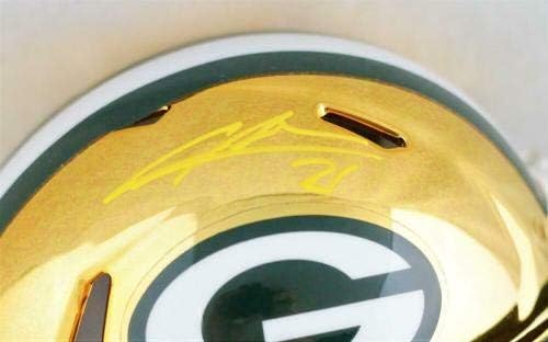 Charles Woodson İmzalı Packers Krom Hız Mini Kask-JSA W Auth * Sarı İmzalı NFL Mini Kasklar