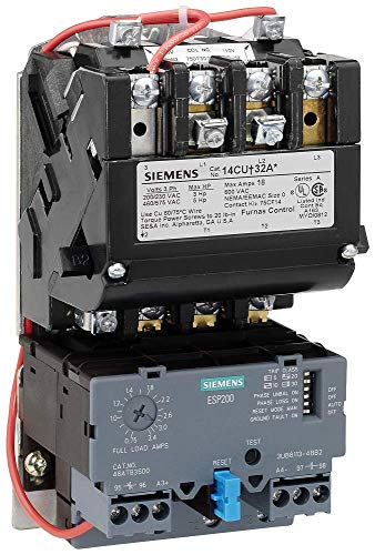 Siemens 14BUC32AG Ağır Hizmet Tipi Motor Marşı, Katı Hal Aşırı Yükü, Otomatik / Manuel Sıfırlama, Açık Tip, Standart Genişlik