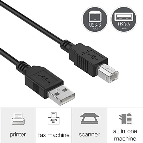 Weguard 6ft USB kablosu PC Dizüstü Veri senkronizasyon Kablosu Değiştirme BIXOLON SRP-350G SRP-350P SRP-350PG SRP-270AP SRP-350IIUG