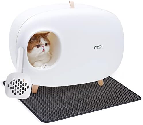 MS!Kapaklı Kedi Kumu Kutusunun Olduğundan Emin Olun Pretty Kitty Kaplı Çöp Kutusu Mobilyaları Gizli Yavru Kedi Büyük Kapalı Tasarım,