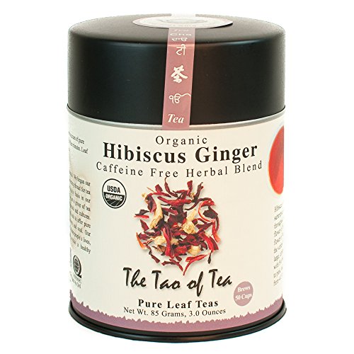 Çay Tao, Ebegümeci Zencefil Çayı, Gevşek Yaprak, 50 bardak yapmak için 3.0 Ons Teneke