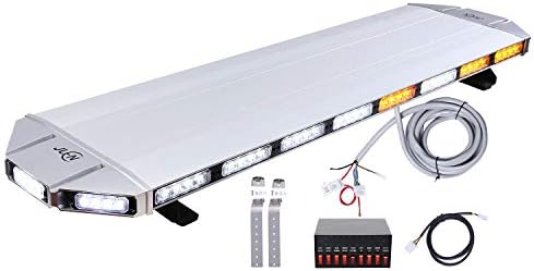 JUEN 48 88 LED Yüksek Yoğunluklu Düşük Profil Roof Top Strobe Işık Bar Acil Uyarı Strobe ışıklar Tow Kamyon Inşaat Araçları ıçin
